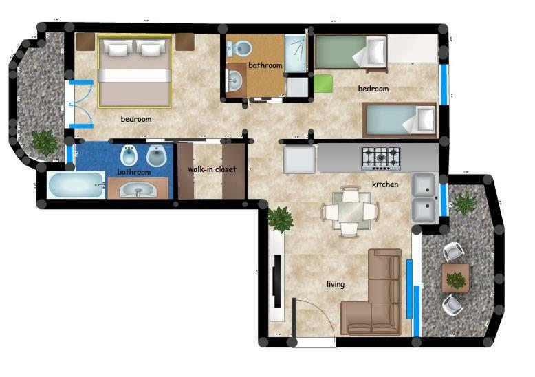Appartamento Viserba Mare/Fiera Rimini Bagian luar foto